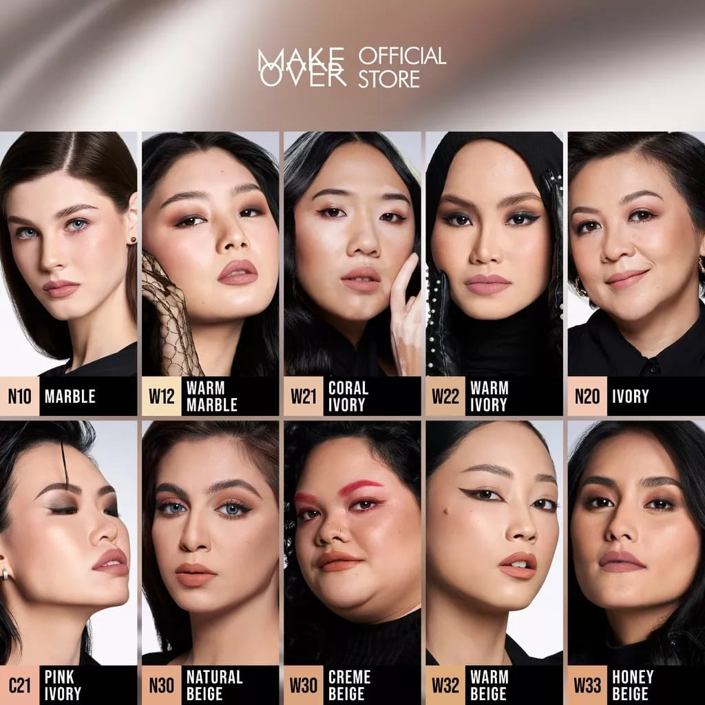 Make Over Powerstay Demi Matte Cover Cushion 15g | Cushion for Normal to Oily Skin