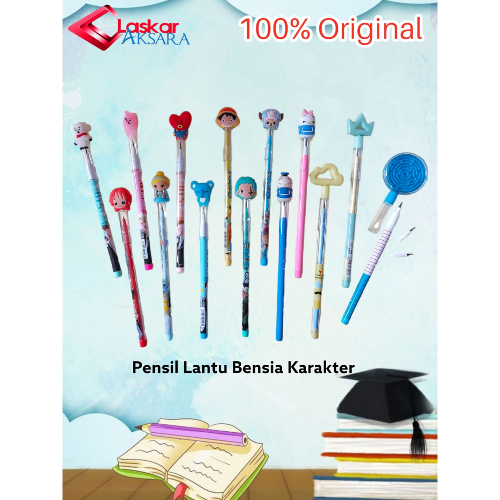 

Back to School Pensil Lantu Bensia Karakter Mekanik Fancy Karakter