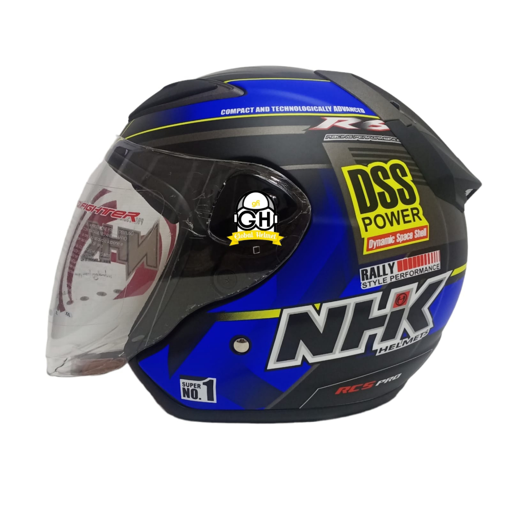 HELM NHK R6 MOTIF RALLY#2 BLACK BLUE DOFF