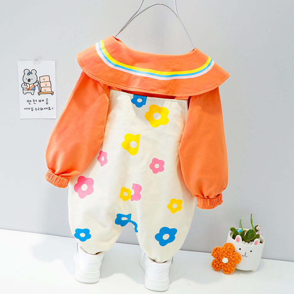 Baju anak perempuan usia 6 bulan - 4 tahun MOTIF BUNNY ORANGE lucu kekinian ala korea-ananakstore