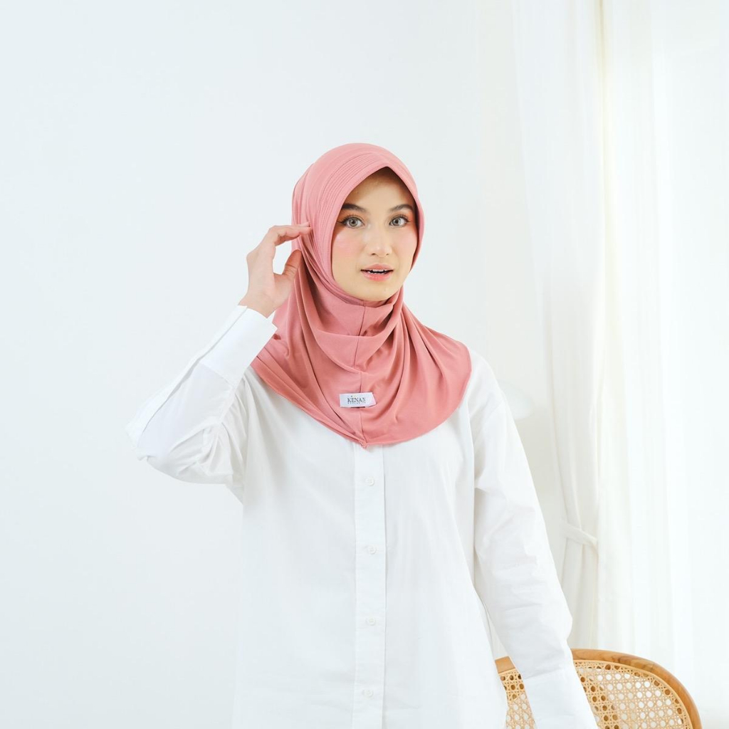 KENAN HIJAB- BERGO DAILY YOGA//HIJAB INSTAN SIZE S JERSEY kenan