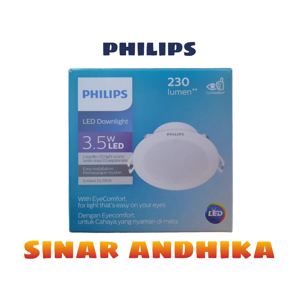 LED DOWNLIGHT 3.5 WATT PHILIPS DL190B