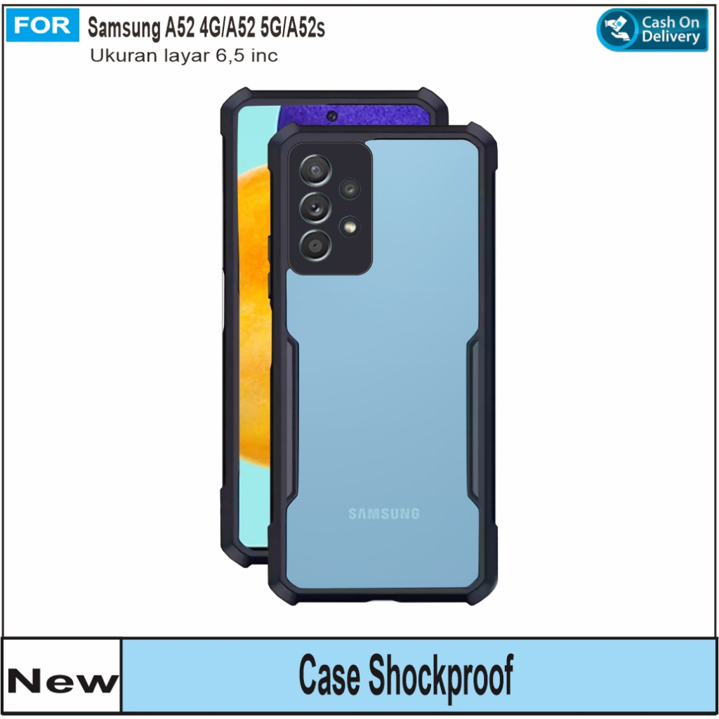 Hard Case Samsung A52 4G 5G A52s A72 Casing Armor Shockproof