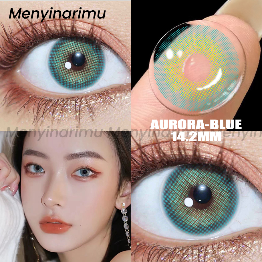 Menyinarimu【COD】Brown Softlens Softlen Warna Gray Lensa Kontak Soflen