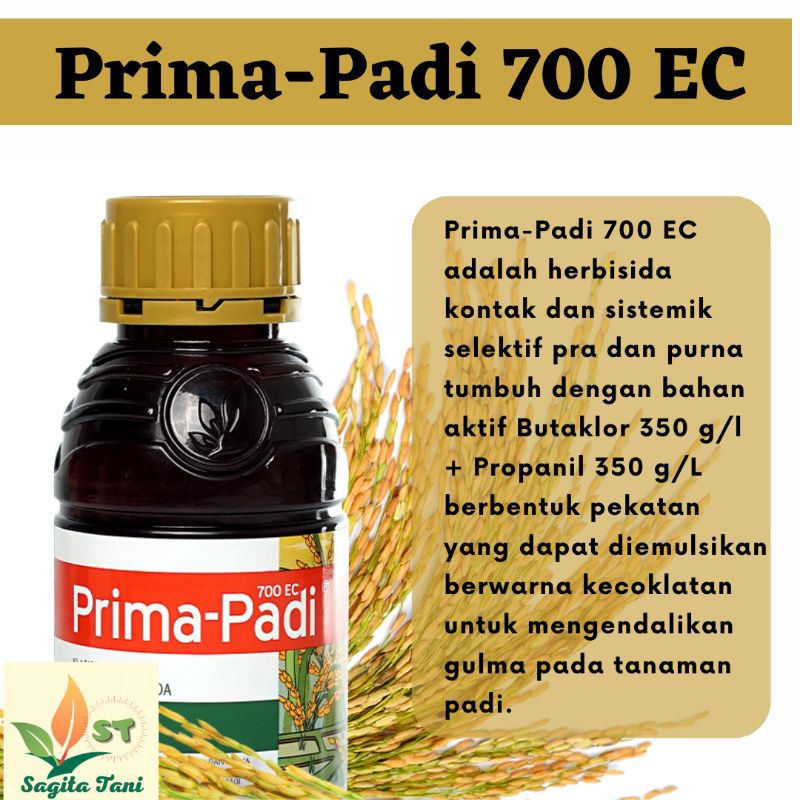 HERBISIDA PRIMA-PADI 700 EC/ 1 L RACUN RUMPUT SELEKTIF PADI