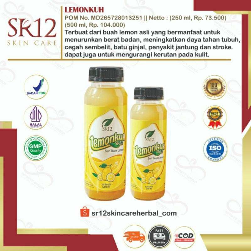 

BEST SELLER SARI LEMON/LEMONKUH SR12 MINUMAN HERBAL UNTUK MENINGKATKAN IMUN TUBUH