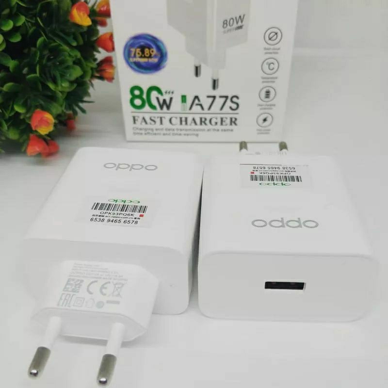 100% ORI OPPO A77S Cas Batok kelapa Fast Charging Sport Untuk semua hp