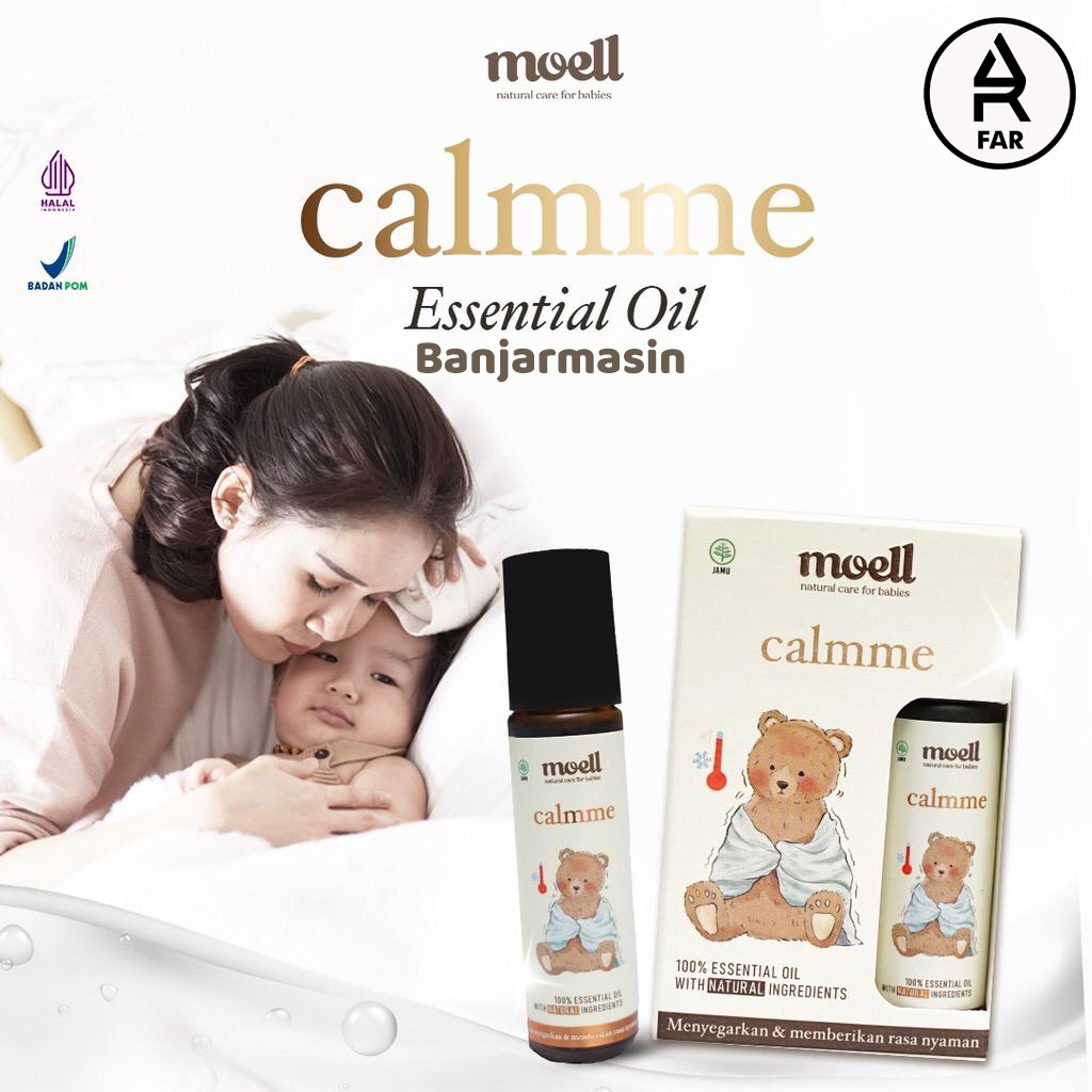 Moell Calmme Natural Essential Oil / Pereda Demam Pada Anak / BPOM