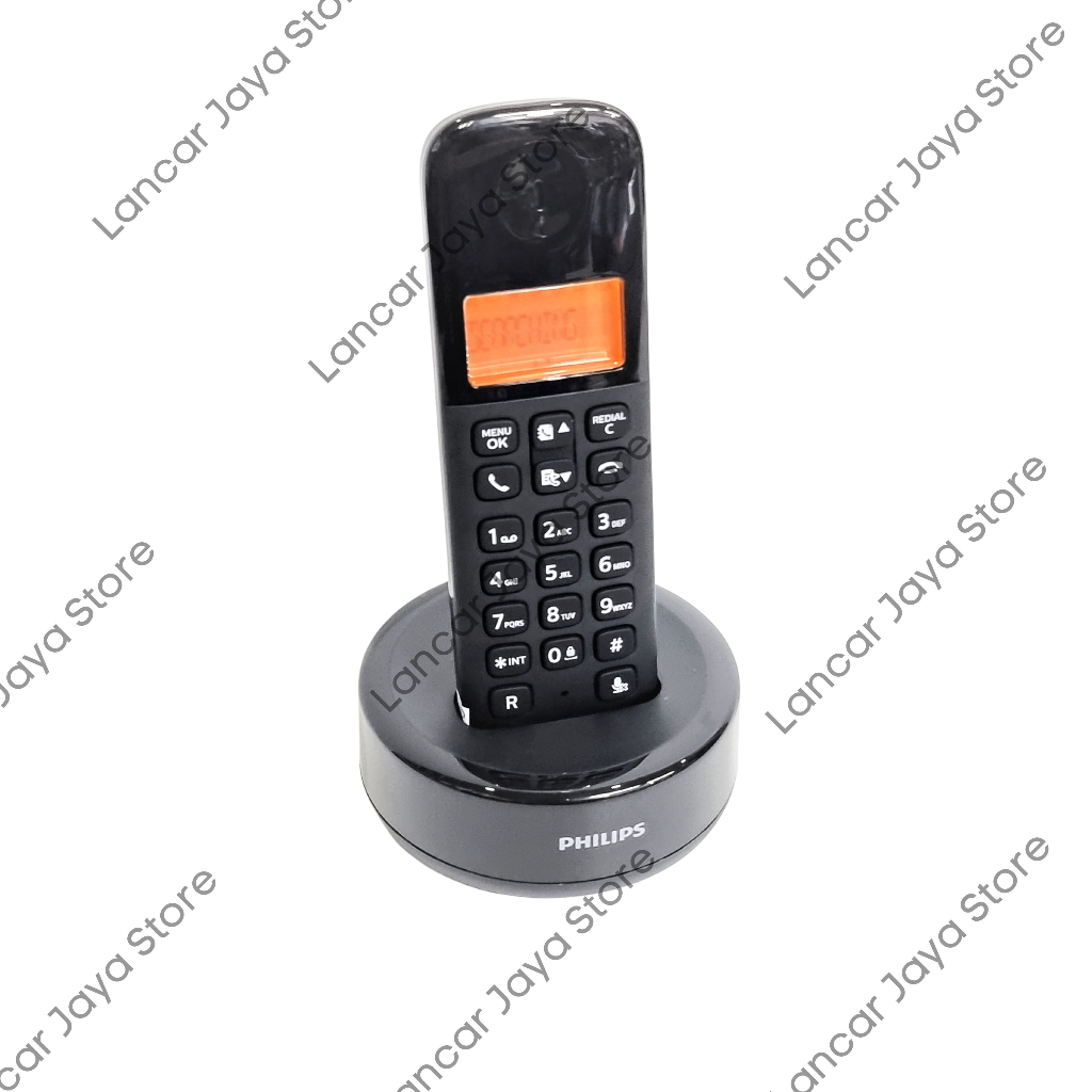 Cordless Phone Philips D160 / Telepon Wireless Philips D160 (Hitam)