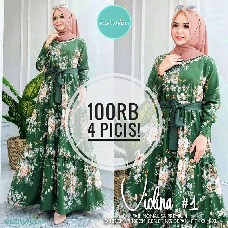 100 RIBU DAPAT 4 PICIS GAMIS SAKURA / GAMIS BUNGA KATUN PREMIUM