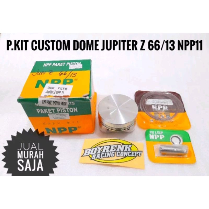 PISTON KIT SEHER KIT JUPITER Z NPP 11 CUSTOME DOME DIAMETER 65.5|66|66.5|67.5 PIN 13 NPP-BOYRENK RAC