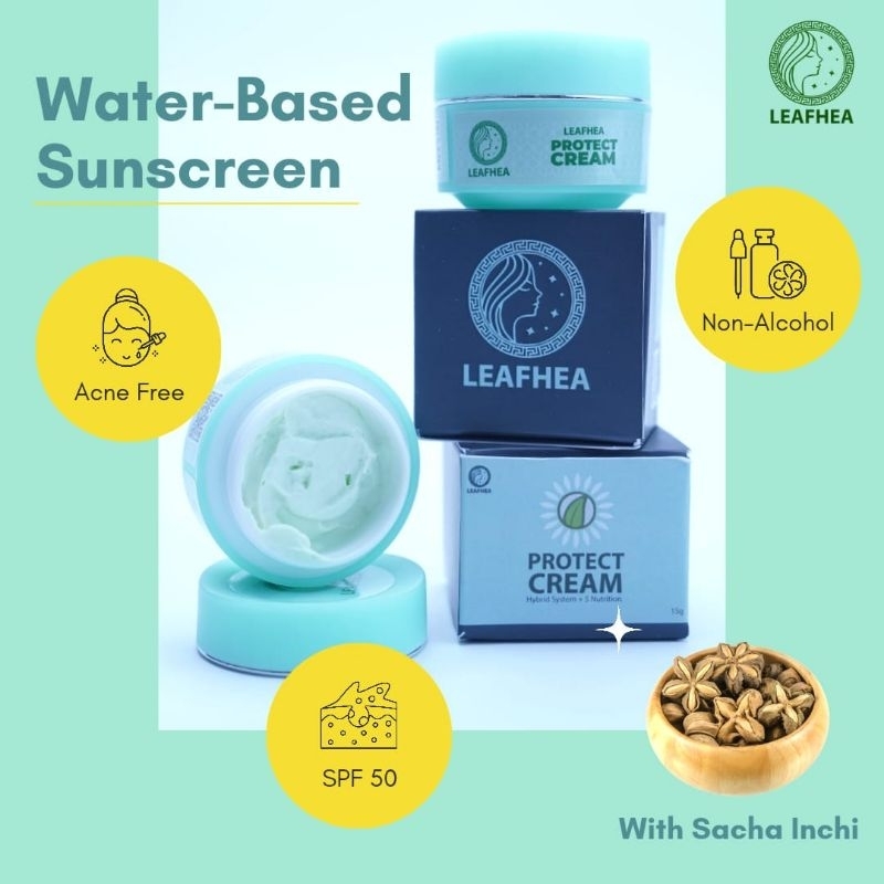 Cream Wajah Sunscreen Leafhea Hybird Sunscreen Wajah Protect Cream SPF50