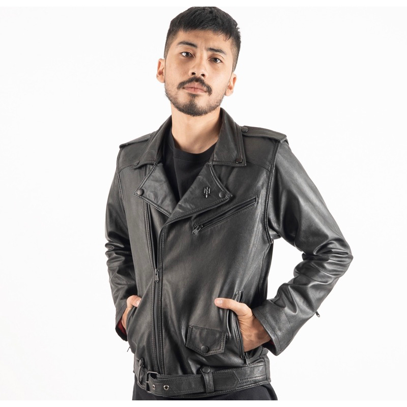 Leather Jacket DK Maternal "HOWLIN"