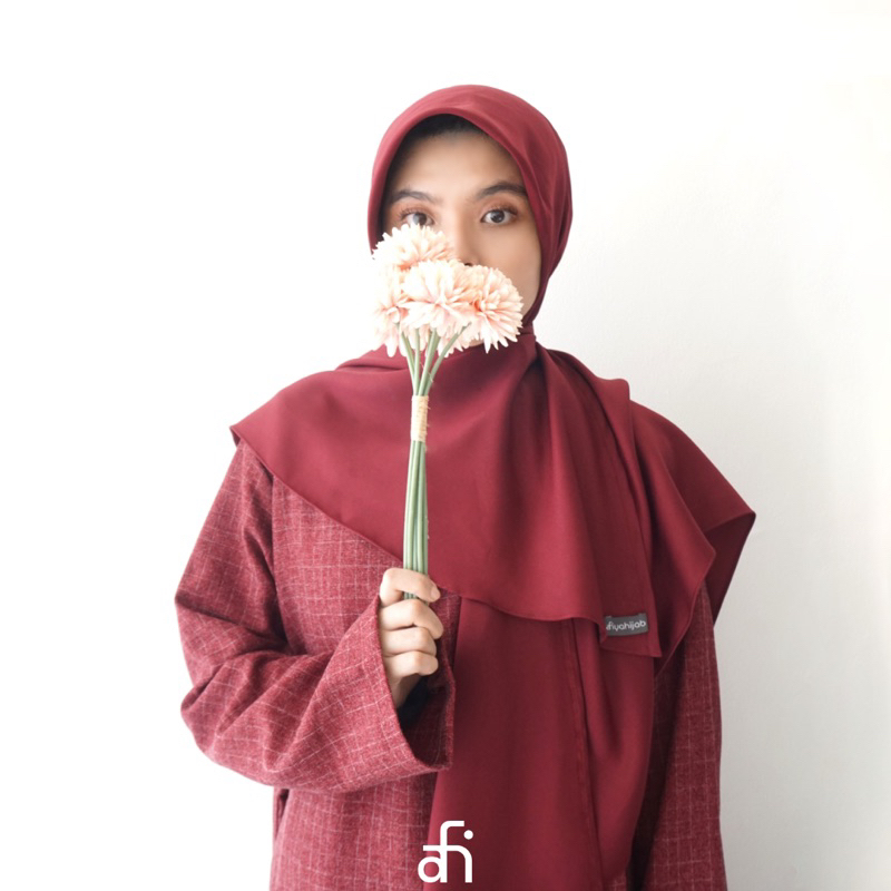 Jilbab Hijab Kerudung Instan Segi Empat Bergo Malay Simple Non Pad Shakila Premium by Afiyahijab