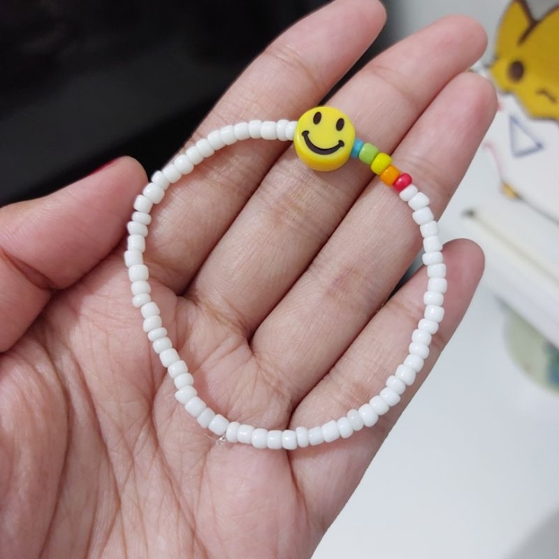 gelang manik | gelang manik smile | bracelet beads | beads bracelet | gelang korea | gelang lucu