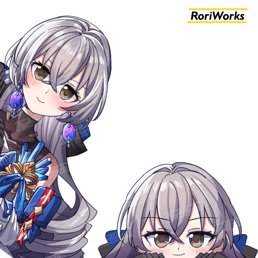 Stiker Anime Intip - Bronya | Honkai Star Rail
