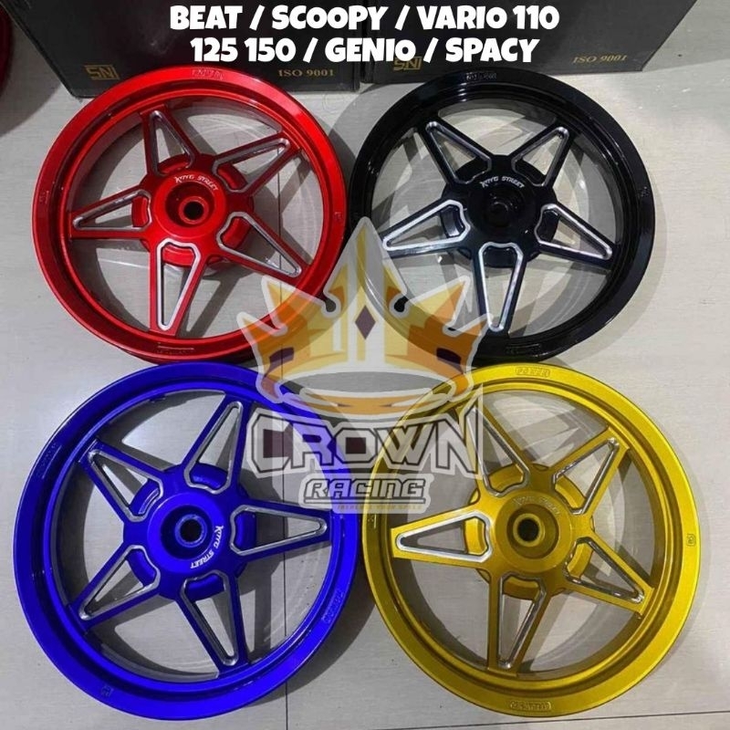 Velg Power King Street Ring 14 Beat / Scoopy / Vario 110 125 150 / Genio / Spacy