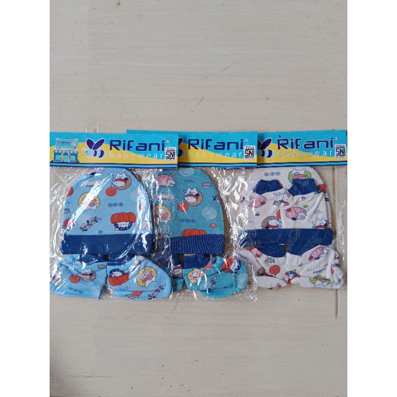 Topi set Rifani / Topi set bayi rifani