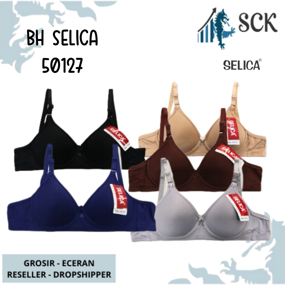 BH SELICA 50127 Motif Busa Tipis Tanpa Kawat / BH Busa Tipis Soft / Pakaian Dalam Wanita