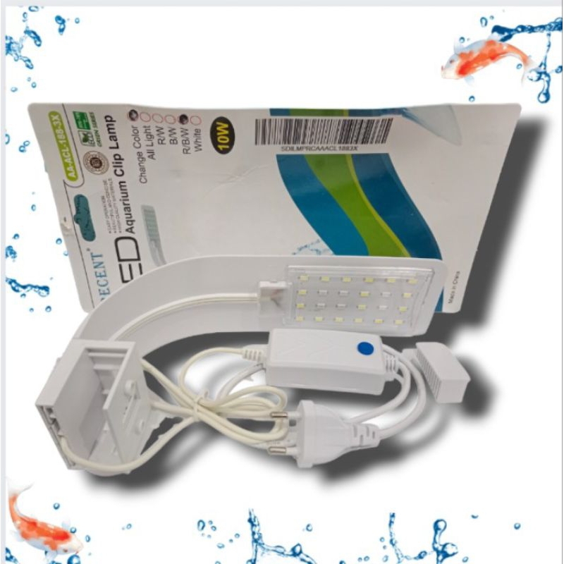 Lampu led jepit aquarium aquascape RECENT AA ACL 188