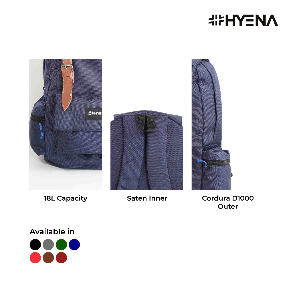 DH18 - TAS RANSEL HYENA Tas Model NAMA Tas Pria Tas Wanita Tas Ransel Unisex Tas Korean Style