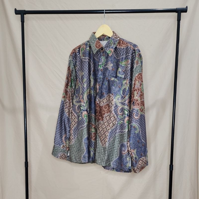 KEMEJA PREMIUM SATIN/KEMEJA FORMAL BATIK PRIA/ATASAN KANTOR PRIA