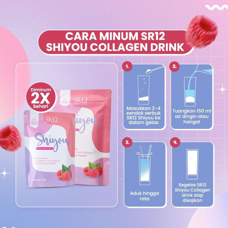 MFI - SR12 Shiyou Herbal Collagen Drink | Minuman Kolagen Pemutih Badan