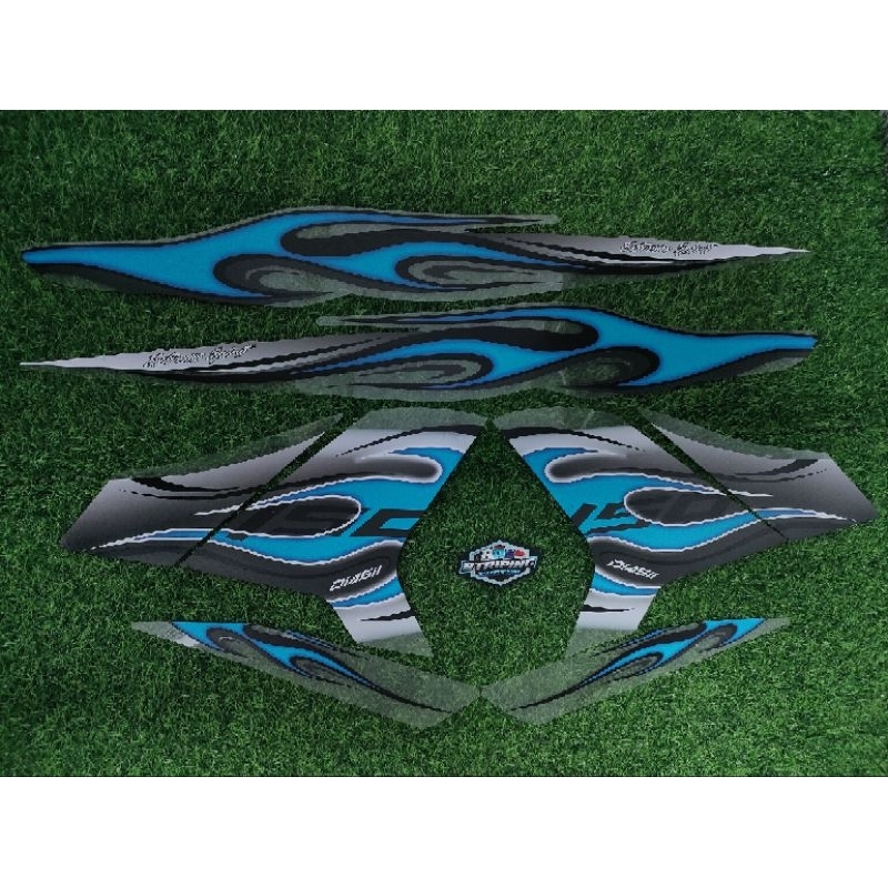 STRIPING STICKER MX KING 150 TRANSPARAN API VARIASI