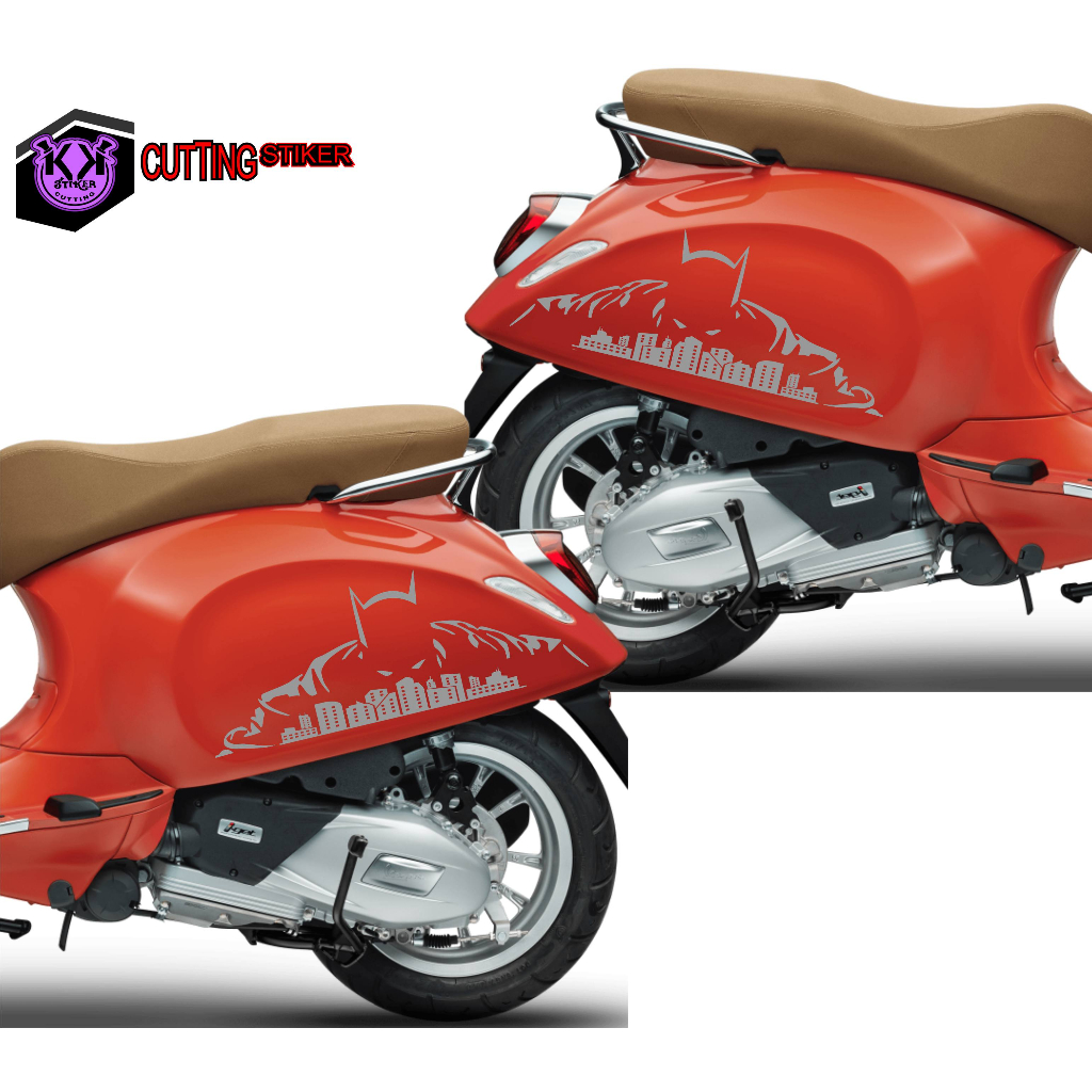 SC.196/STICKERCUTTING/STIKER MOTOR/STRIPING PIAGGIO/STIKER VECPA MATIC/STIKER BATMAN KEREN/STIKER KA