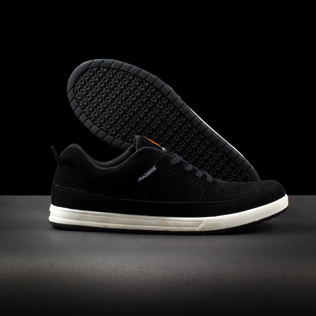 Sepatu Pria Sneakers Casual Shoes Cowok Hangout Travelling Trendi Original Flazhback Culo Black
