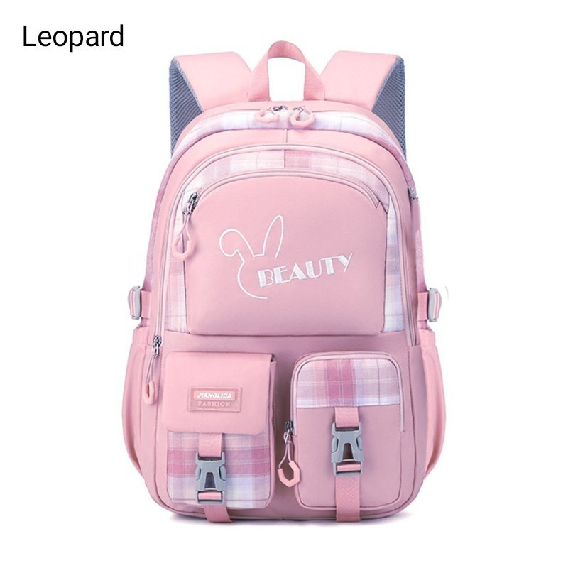 PTM - Tas ransel anak perempuan SD SMP SMA-tas punggung remaja kelinci beauty-backpack style korea