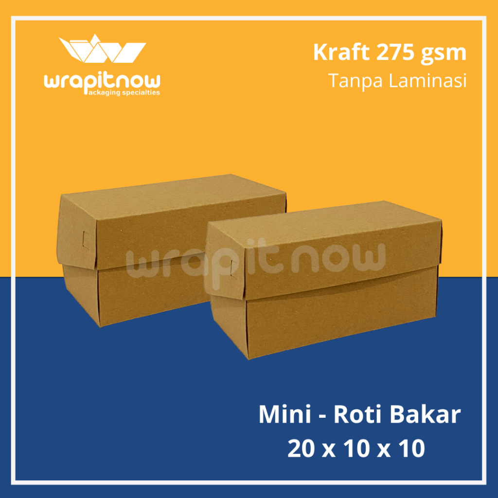 

Dus Kraft 20x10x10 Tanpa Laminasi mika bolu gulung dus roti bakar dus bombolini box kraft dus coklat