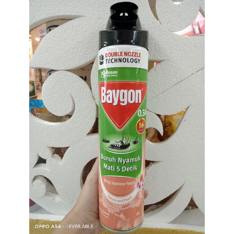 BAYGON AEROSOL JAPANESE PEACH 600 ML