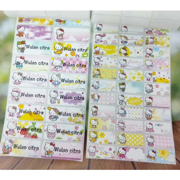 

Label Nama Import Waterproof HELLO KITTY