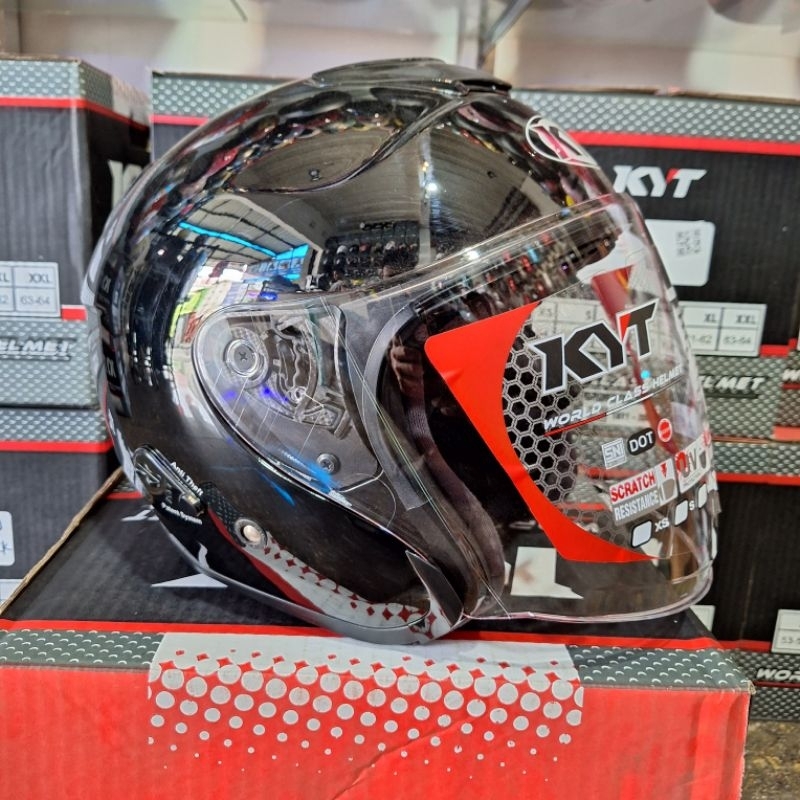 Helm Kyt Kyoto Hitam Gloss