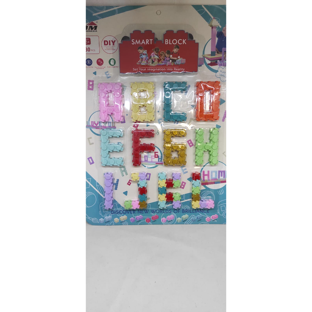 MAINAN EDUKASI SMART BLOCK ANGKA HURUF ABC JM92010A