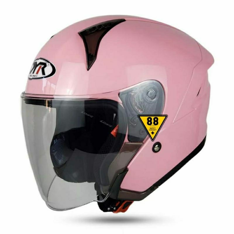 HELM DYR SUBARU SOLID PINK PASTEL ORIGINAL PRODUK