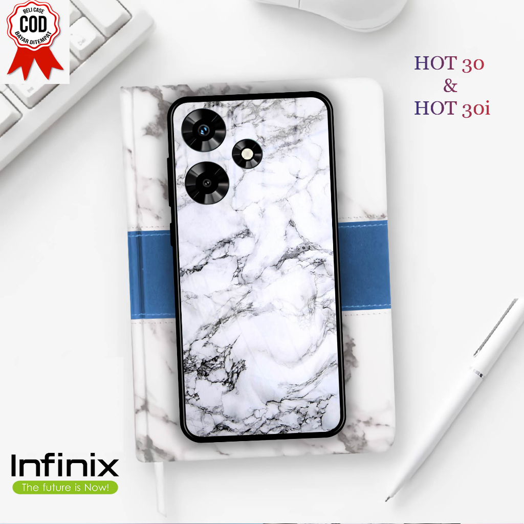 Softcase Kaca INFINIX HOT 30 & 30i  - Case Handphone INFINIX HOT 30 & 30i [T32]
