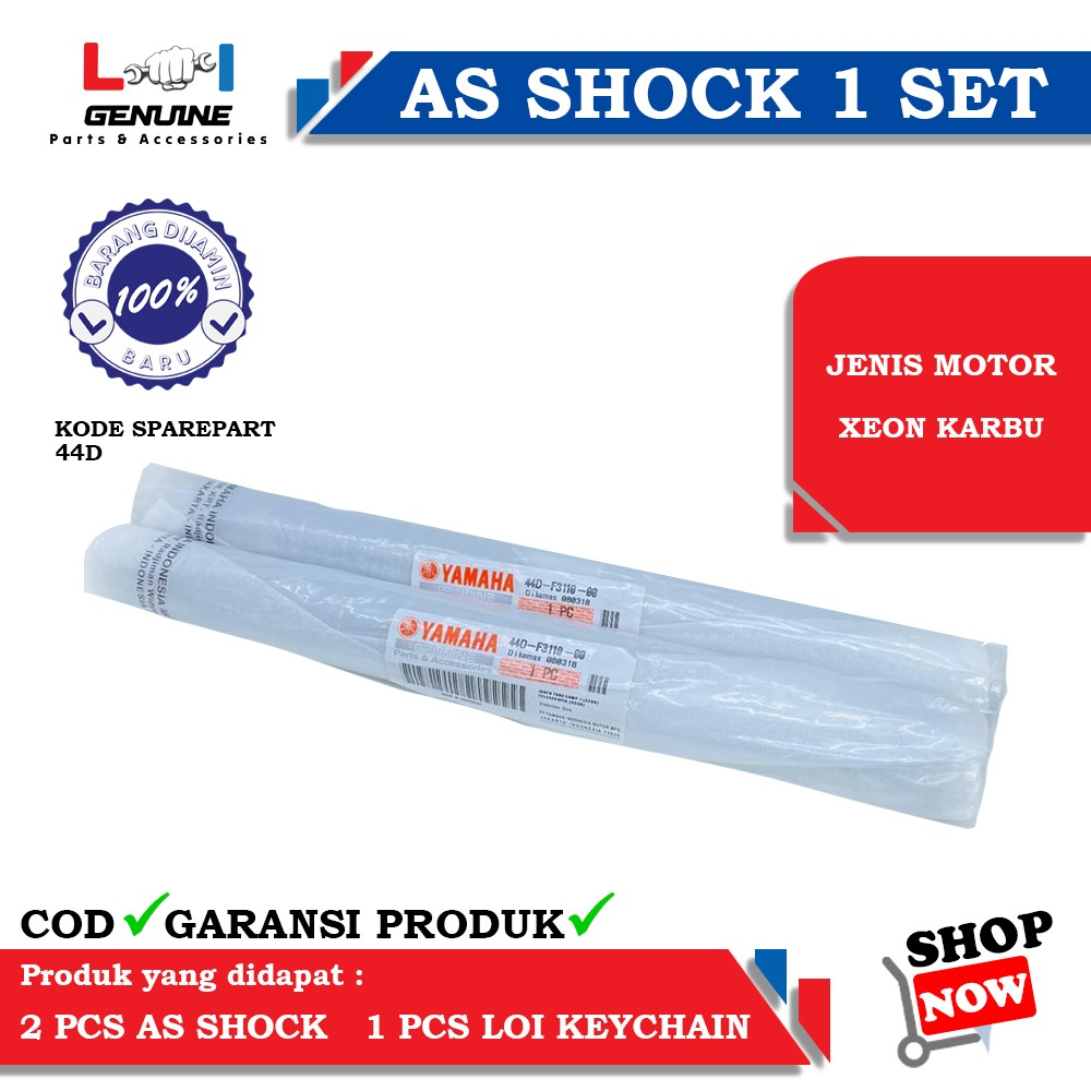 -LOI- AS SHOCK SET YAMAHA 44D ORIGINAL XEON KARBU