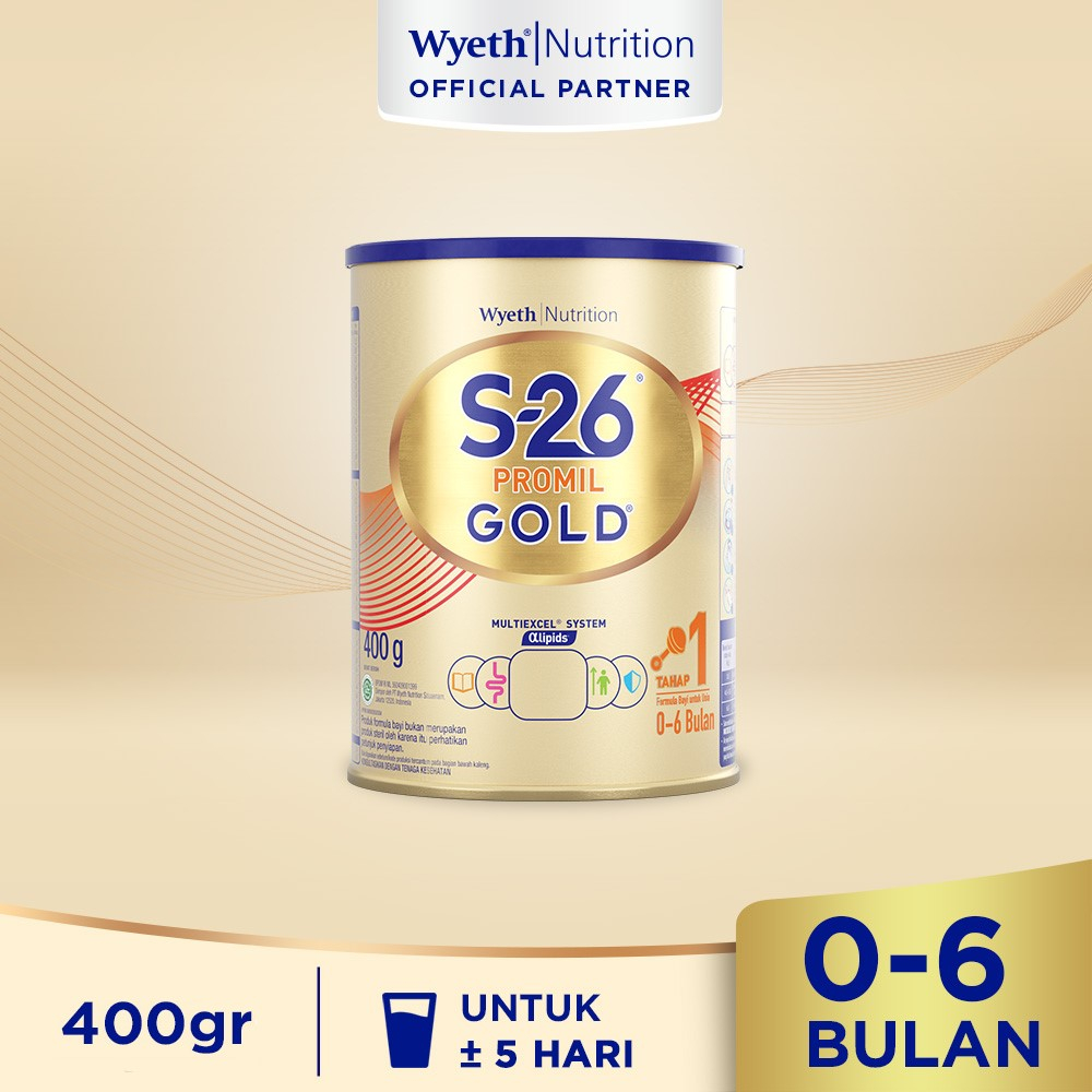 S-26 GOLD Tahap 1 / Tahap 2 / Tahap 3 |  Susu Formula Kaleng 400 gr