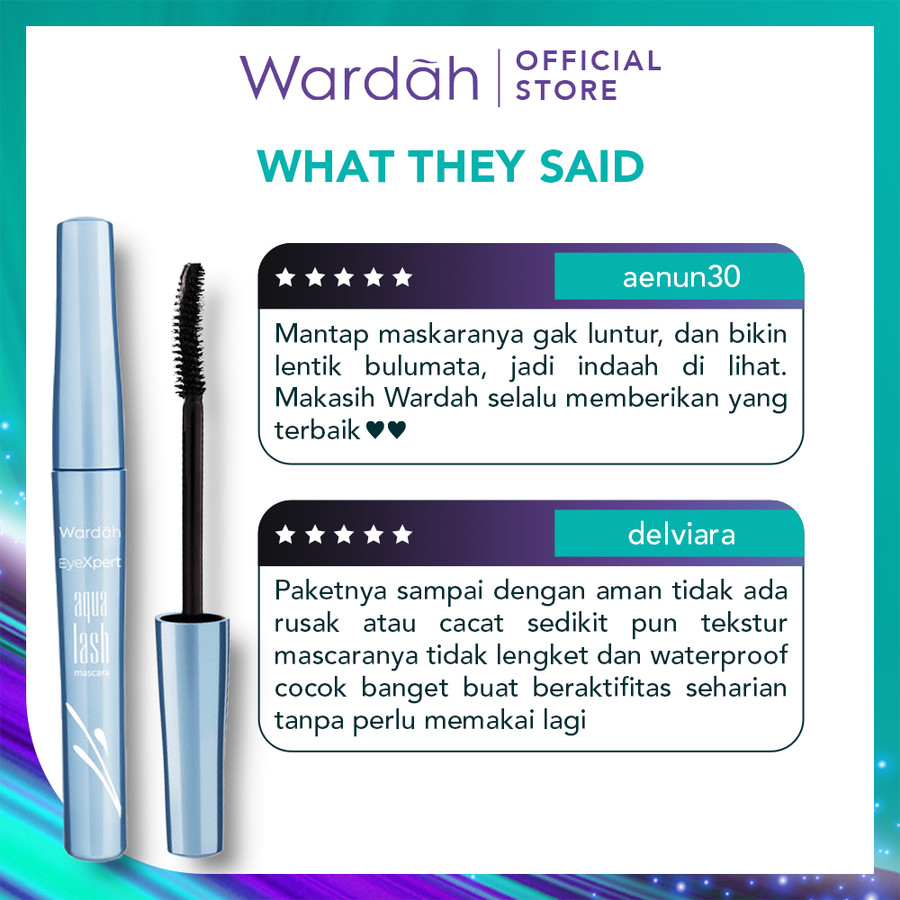 Wardah Eyexpert Aqua Lash Mascara 6g | Maskara