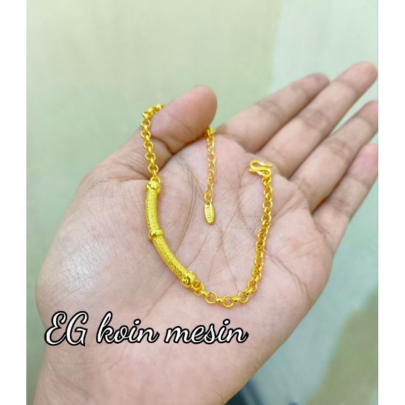 gelang replika emas24k model bambu nori