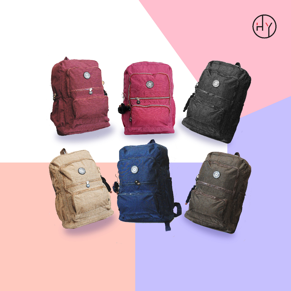 HYBRAND [951] - TAS RANSEL BACKPACK UNISEX POLOS BAHAN PARASUT IMPOR