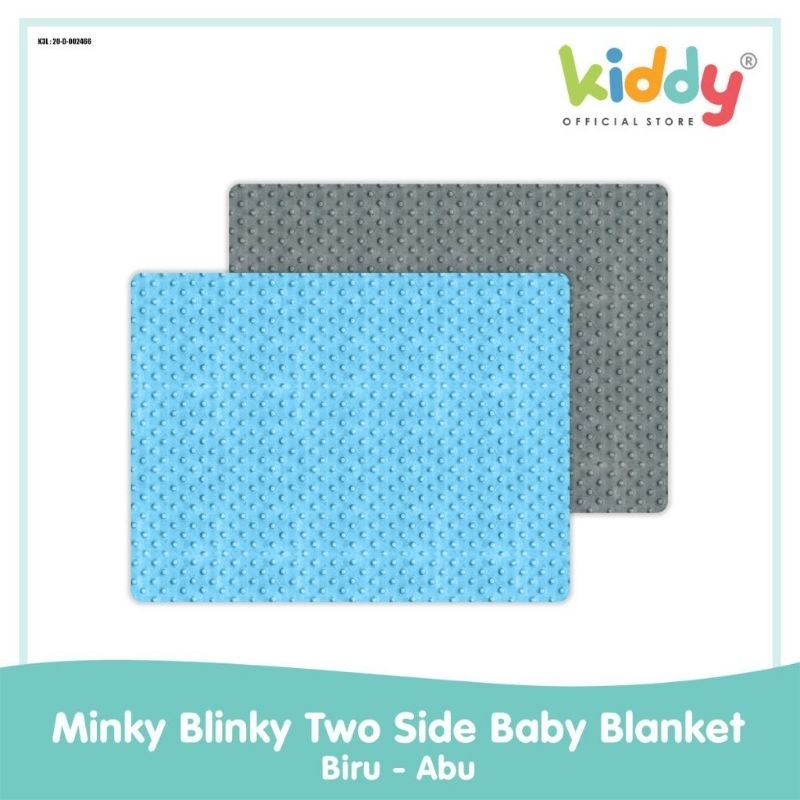 Kiddy KD3918  minky blinky two side baby blanket - selimut bayi