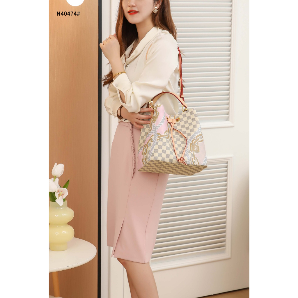 N40474 Neonoe Bucket Bag Azur