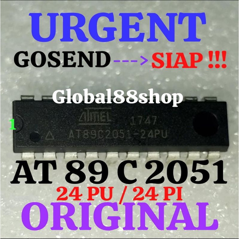 TRANSISTOR IC AT89C2051-24PU ORI 2051-24PI 89C2051-24PC AT89C2051 AU66