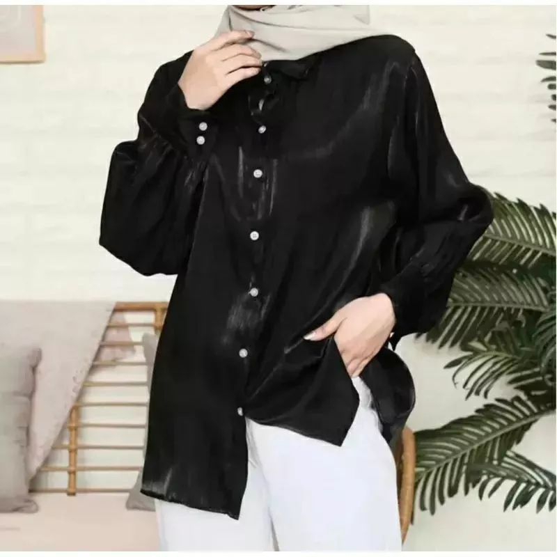 KEMEJA BLOUSE SHIRT FEZA SHIMMER SILK | ATASAN WANITA | kemeja formal