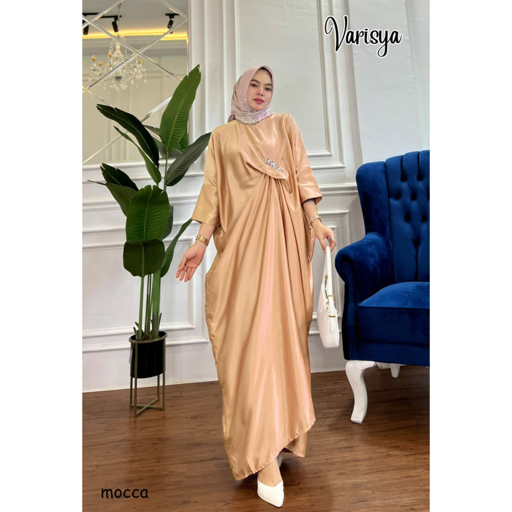 KAFTAN MUSLIMAH VARISYA PAYET MUTIARA CANTIK