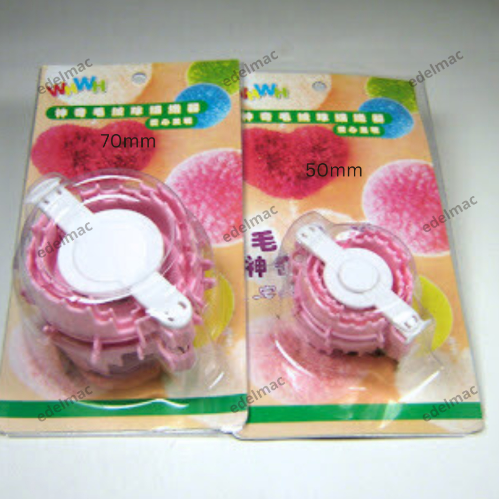 Alat membuat Pom Pom Bentuk Hati Love Perajut Bola Pom Pom Maker Kerajinan Tangan Handcarft DIY