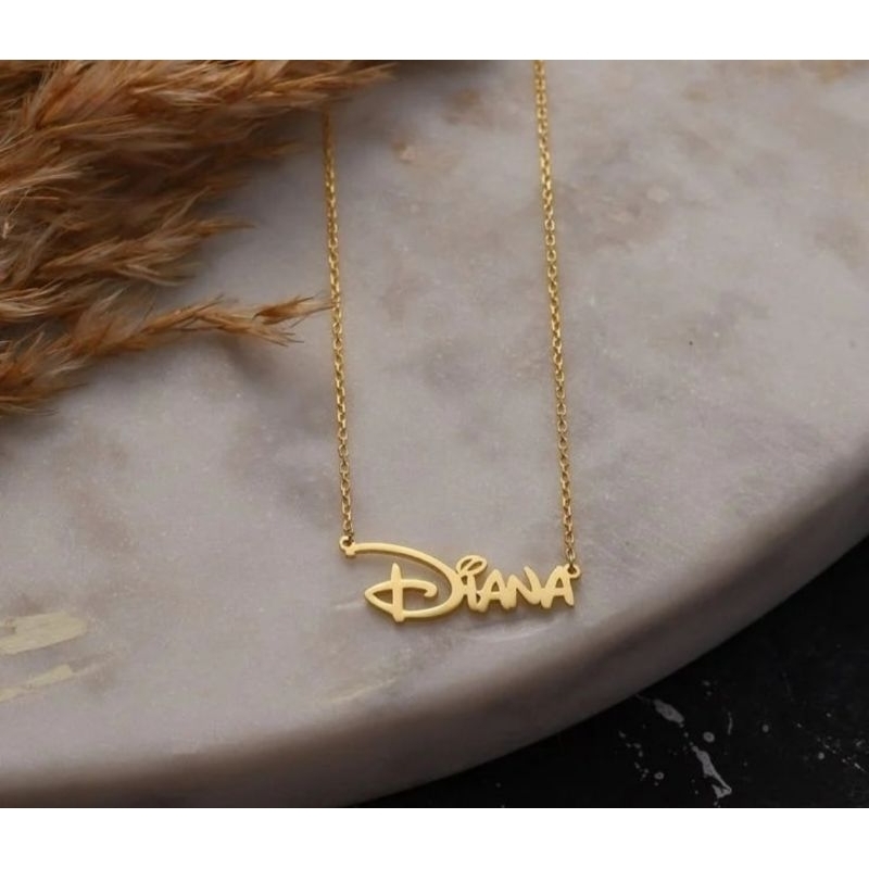 Kalung Ukir Nama Sendiri/Bisa Request Nama Suka-Suka